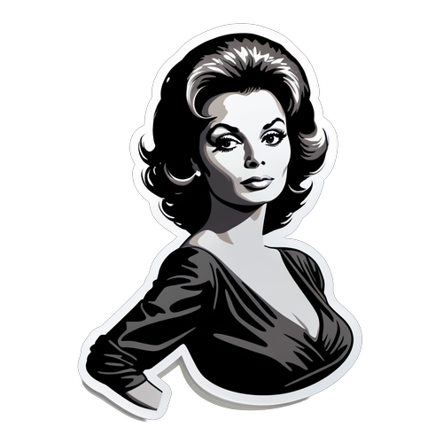 Zeitlose Eleganz: Sophia Loren in Silhouette