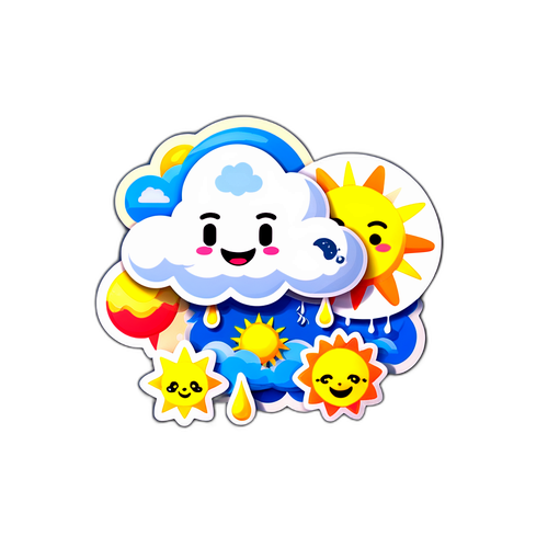 हैदराबाद के मौसम का स्टिकर