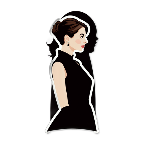 Anne Hathaway elegáns szsilhouette-ja