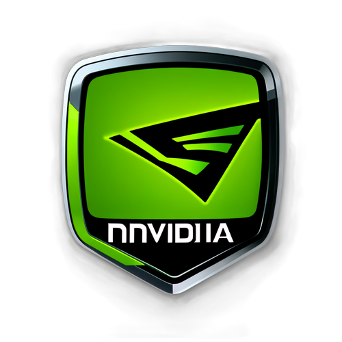 Nvidia Logo Sticker met Futuristisch Ontwerp