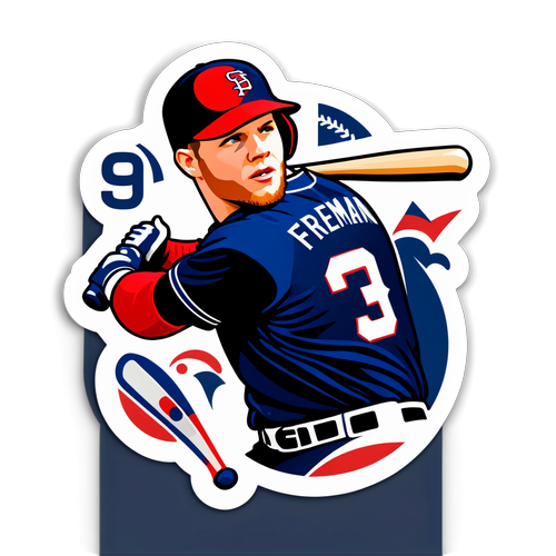 Empowering Teamwork Sticker of Freddie Freeman