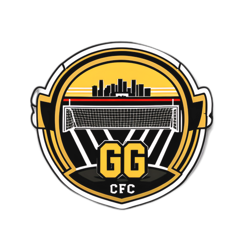 Design di un adesivo con un gol di calcio alla partita del Los Angeles FC