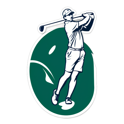 Pemain Golf dalam Ayunan