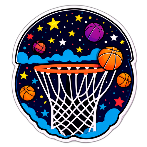 Masayang Disenyo ng Hoop ng Basketball