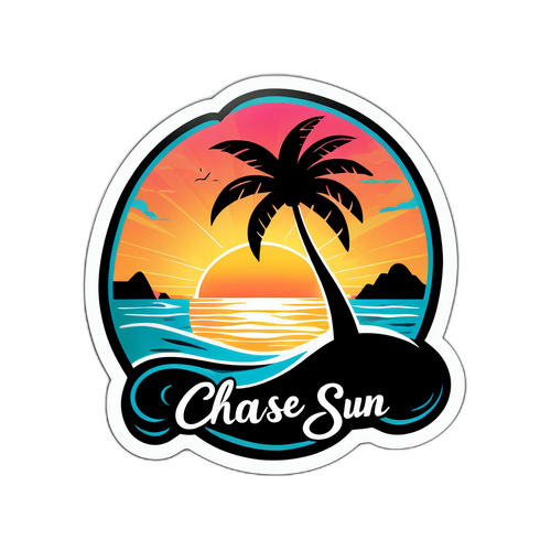 Beach Sunset Sticker