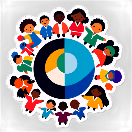 Unite for Change! Discover the Power of Diversity, Equity, and Inclusion in One Vibrant Sticker!