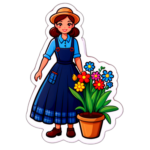Farmerka z Kwiatami