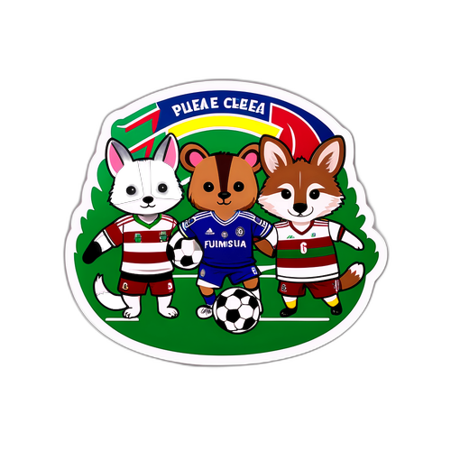 Ilustrasi Seronok Perlawanan Bola Sepak Antara Fluminense dan Chelsea