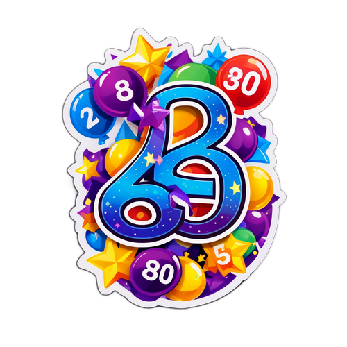 Adesivo Colorido do Resultado Mega Sena 2950