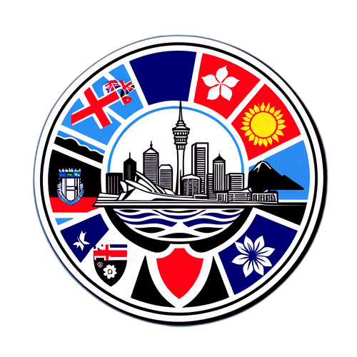 Sticker ya Emblema ya Jiji la Auckland