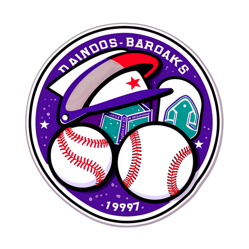 Retro Baseball Memorabilia Sticker