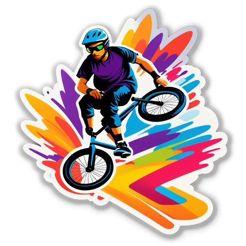 ¡Desata tu Pasión por el BMX! El Sticker que Representa la Libertad y la Adrenalina