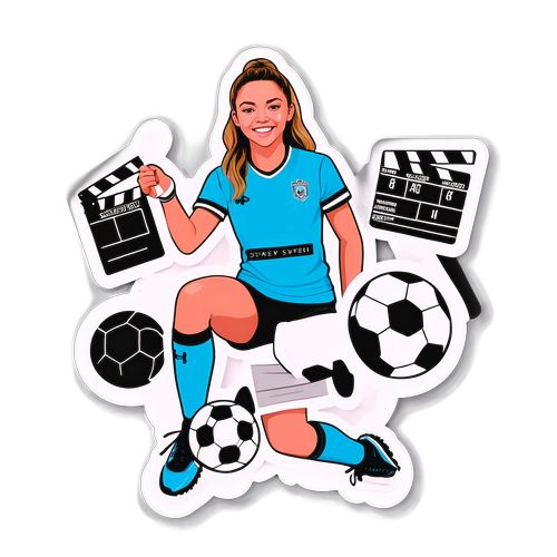 Sporty Sticker med Filmutstyr