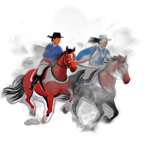 骑马与挥鞭，展示马年活力与勇气