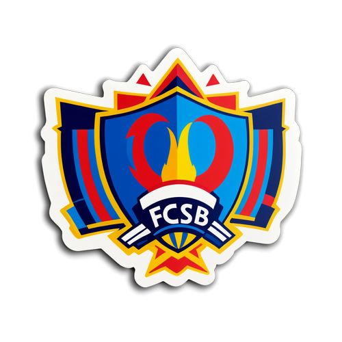 Sticker cu logo-ul FCSB