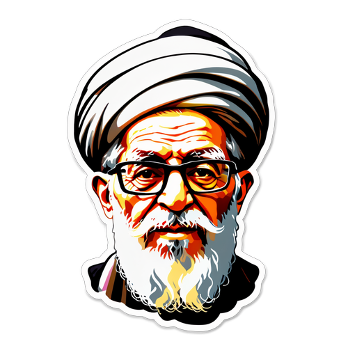 Uchoraji Wa Heshima: Picha Yenye nguvu ya Ayatollah Ali Khamenei ikikamilishwa na Alama za Kitamaduni!