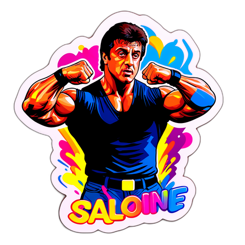 Samolepka se Sylvesterem Stallonem