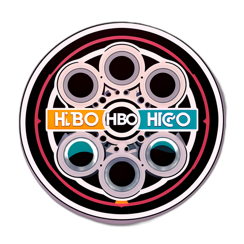 Retro Film Rulosu ile HBO Logosu