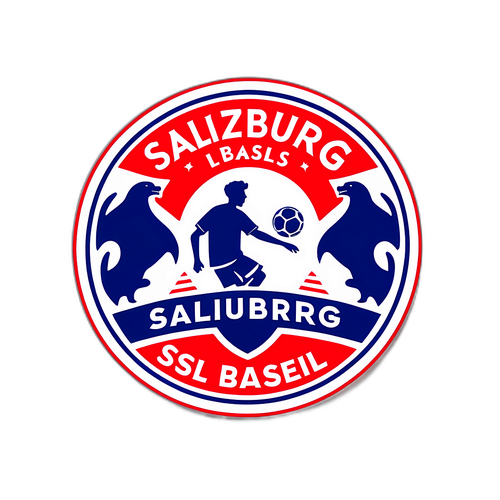 Наклейка с футбольной тематикой: Зальцбург и Базель