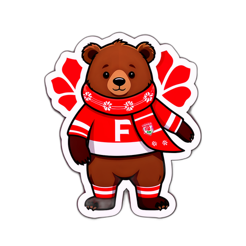 Sticker Gấu Dễ Thương Nottingham Forest