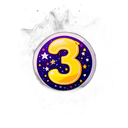 Vibrant Lotto Ticket Sticker