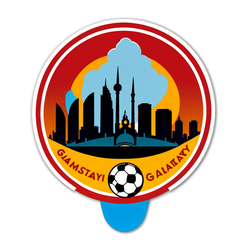 Galatasaray Logosu ve Malmö Silueti