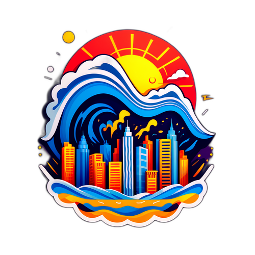 Dalga ve Şehir Manzarası