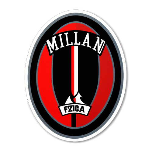 Diseño Impactante: Milan en Rojo y Negro con el Esplendor del Fútbol - ¡Forza Milan!