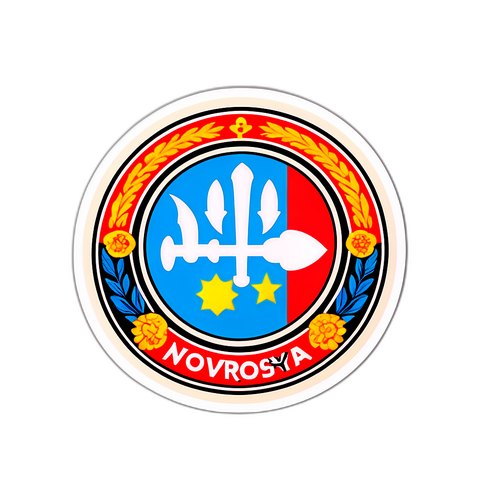 Ретро-стикер з символами Новоросії