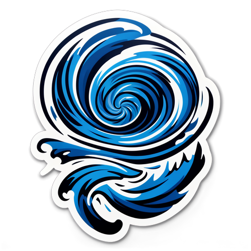 Tornado Swirl Sticker: Nature's Fury