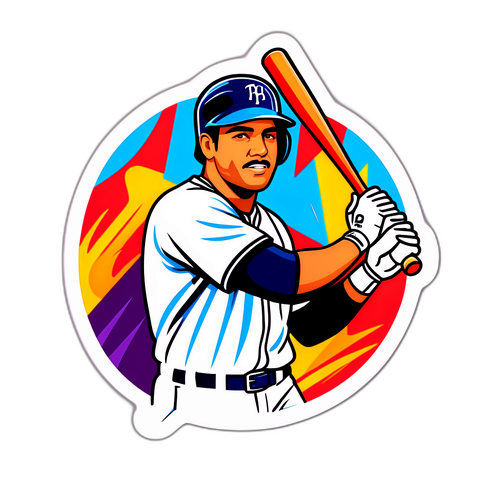 Colorful Julio Rodriguez MVP Sticker