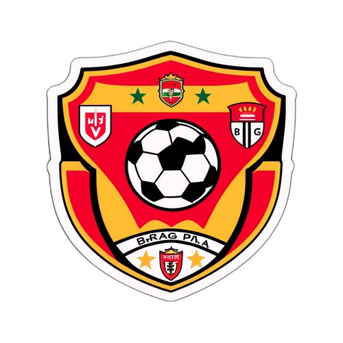 Kibandiko cha Timu za Braga na Casa Pia