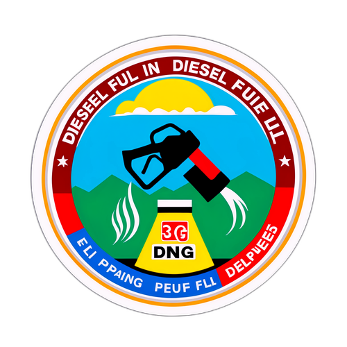 Sticker na Ipinapakita ang Presyo ng Diesel sa Pilipinas