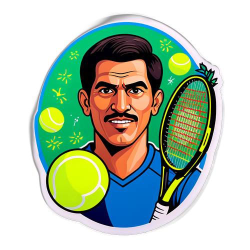 Portret stilizat al lui Carlos Alcaraz