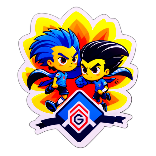 Sticker estilizado do jogo Cuiabá x América-MG