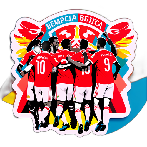 Joueurs du Benfica célébrant une victoire