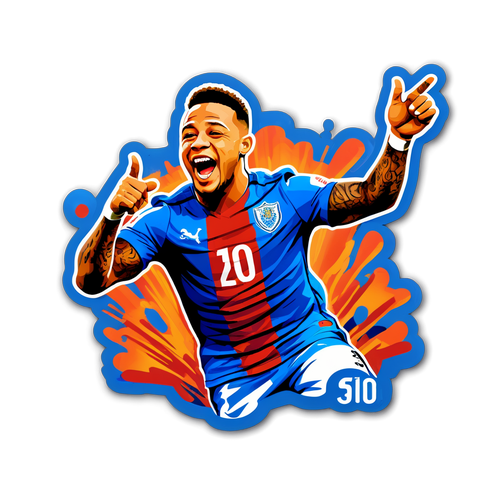 Meriahkan Gaya! Stiker Depay dengan Singa, Simbol Kekuatan dan Keberanian!