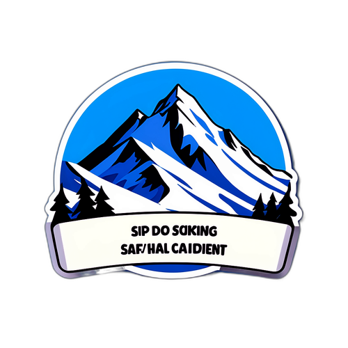 Illustration eines schneebedeckten Berges zur Sicherheit beim Skifahren