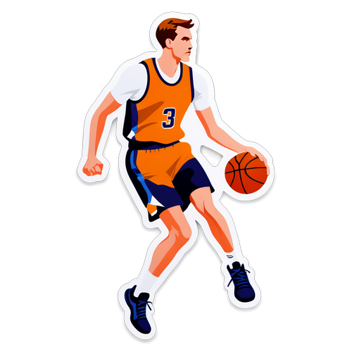 Adesivo dinamico di Chet Holmgren che gioca a basket