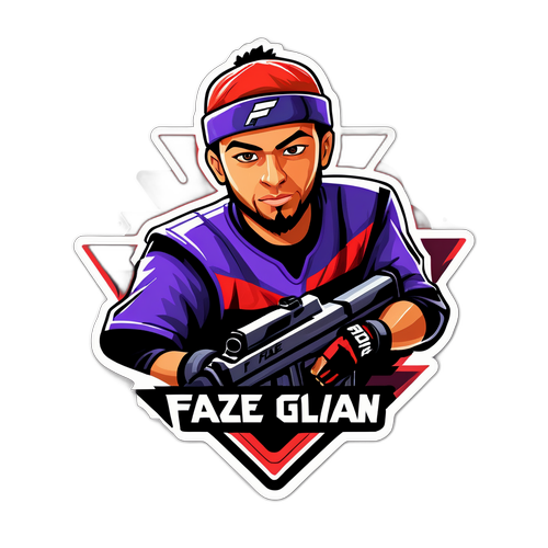 Dynamic naklejka z zawodnikami FaZe Clan
