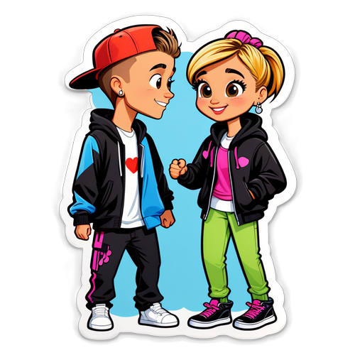 Justin ja Hailey: Romanttinen Karikatyyri, Jota Et Voisi Ohittaa!