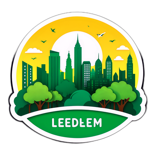 Leedlem Skyline Sticker