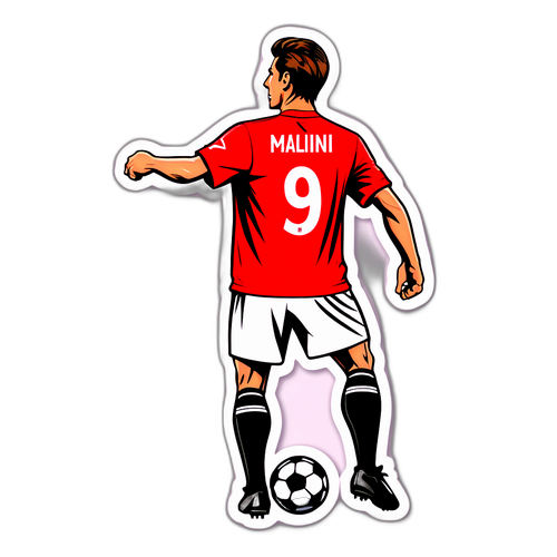 Stiker Bertema Sepak Bola Daniel Maldini