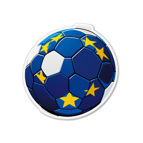Stiker Liga Eropah Minimalis