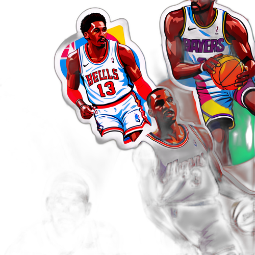 Isang Nostalgikong Sticker na Sumasalamin sa Kasaysayan ng NBA