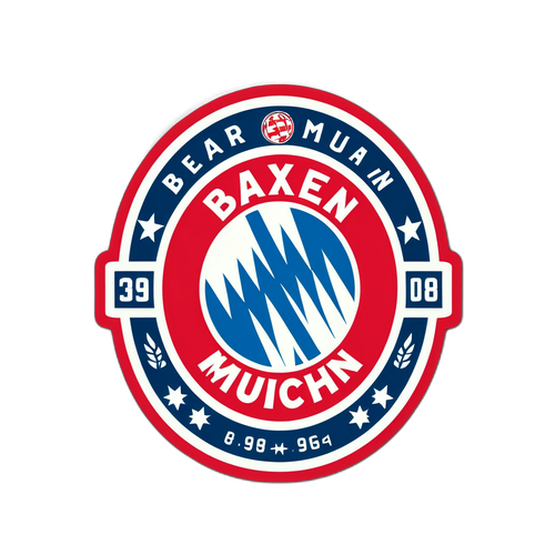 Retro Bayern München Klistermærke