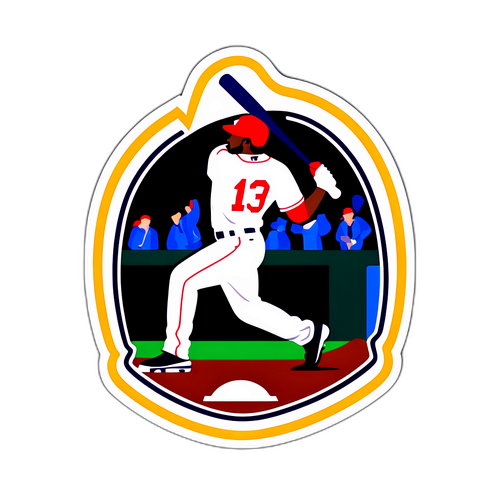 MLB 게임 상황을 예술적으로 표현한 스티커