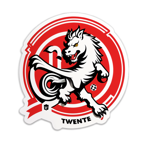 FC Twente Logo Sticker met Slogan 'Twente Proud'