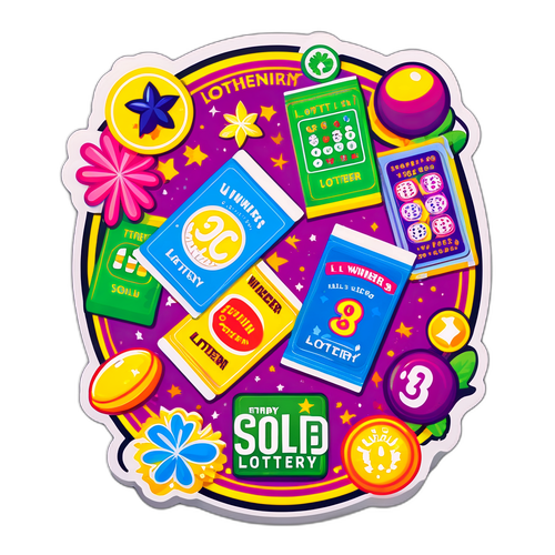 Sticker chủ đề xổ số miền Nam