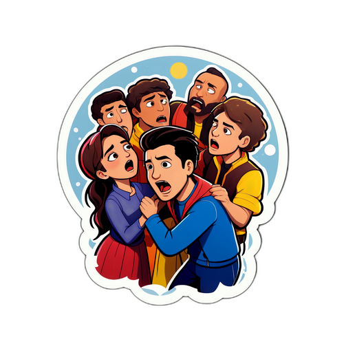 Kral Kaybederse Dramatik Anı Sticker